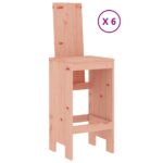 vidaXL 7-dielna záhradná barová súprava masívny douglas – Obrázok 3