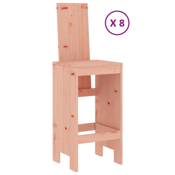 vidaXL 9-dielna záhradná barová súprava masívny douglas – Obrázok 3