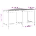 vidaXL 9-dielna záhradná barová súprava masívny douglas – Obrázok 9