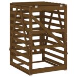 vidaXL Úložný box pre odpadkový kôš medovohnedý 84x90x128,5cm borovica – Obrázok 8