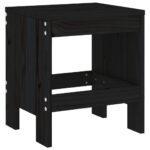 vidaXL Záhradné stoličky 2 ks čierne 40x36x45 cm borovicový masív – Obrázok 6