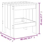 vidaXL Záhradné stoličky 2 ks čierne 40x36x45 cm borovicový masív – Obrázok 9