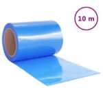 vidaXL Záves do dverí modrý 300 mm x 2,6 mm 10 m PVC – Obrázok 2