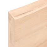 vidaXL Nástenná polica 80x30x(2-6) cm neošetrený dubový masív – Obrázok 3
