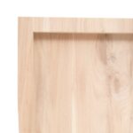 vidaXL Nástenná polica 80x30x(2-6) cm neošetrený dubový masív – Obrázok 5