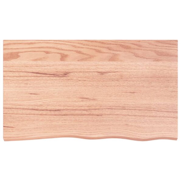 VXL8720845814106_g_en_hd_1.jpg vidaXL Nástenná polica bledohnedá 100x60x2 cm ošetrený dubový masív – Obrázok 2