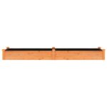 vidaXL Záhr. vyvýšený záhon s vložkou hnedý 240x60x25cm masívna jedľa – Obrázok 4
