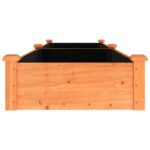 vidaXL Záhr. vyvýšený záhon s vložkou hnedý 240x60x25cm masívna jedľa – Obrázok 5