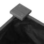 vidaXL Vyvýšený záhon s vložkou, sivý 240x120x25 cm, jedľový masív – Obrázok 6