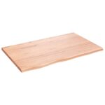 vidaXL Stolová doska bledohnedá 80x50x2 cm ošetrený dubový masív – Obrázok 2