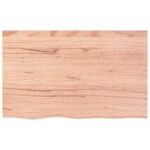 vidaXL Stolová doska bledohnedá 80x50x2 cm ošetrený dubový masív – Obrázok 3
