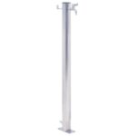 vidaXL Záhradný vodný stĺpik 40 cm nehrdzavejúca oceľ okrúhly