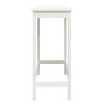 vidaXL Barový stolík biely 100x50x110 cm borovicový masív – Obrázok 6