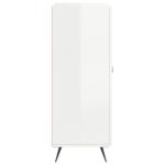 vidaXL Komoda lesklá biela 69,5x34x90 cm spracované drevo – Obrázok 7