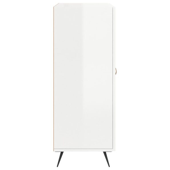 vidaXL Komoda lesklá biela 69,5x34x90 cm spracované drevo – Obrázok 7