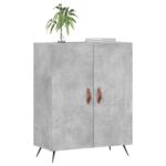 vidaXL Komoda betónovo sivá 69,5x34x90 cm kompozitné drevo – Obrázok 3