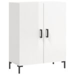 vidaXL Komoda lesklá biela 69,5x34x90 cm spracované drevo – Obrázok 2
