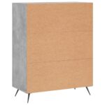 vidaXL Komoda betónovo sivá 69,5x34x90 cm kompozitné drevo – Obrázok 8