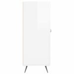 vidaXL Komoda lesklá biela 69,5x34x90 cm spracované drevo – Obrázok 7