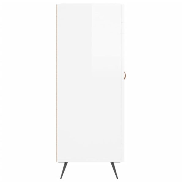 vidaXL Komoda lesklá biela 69,5x34x90 cm spracované drevo – Obrázok 7