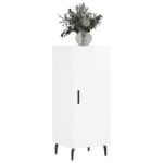 vidaXL Komoda lesklá biela 34,5x34x90 cm spracované drevo – Obrázok 3