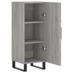 vidaXL Komoda sivý dub sonoma 34,5x34x90 cm spracované drevo – Obrázok 5
