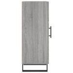 vidaXL Komoda sivý dub sonoma 34,5x34x90 cm spracované drevo – Obrázok 7