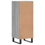 vidaXL Komoda sivý dub sonoma 34,5x34x90 cm spracované drevo – Obrázok 8