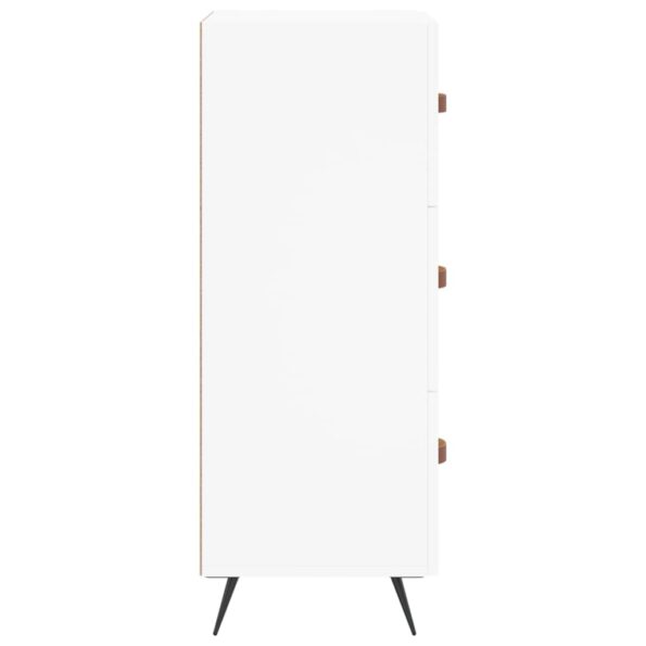 vidaXL Komoda biela 34,5x34x90 cm spracované drevo – Obrázok 7