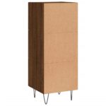 vidaXL Komoda hnedý dub 34,5x34x90 cm spracované drevo – Obrázok 8