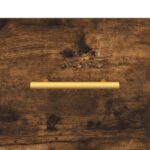 vidaXL Komoda dymový dub 34,5x34x90 cm spracované drevo – Obrázok 9