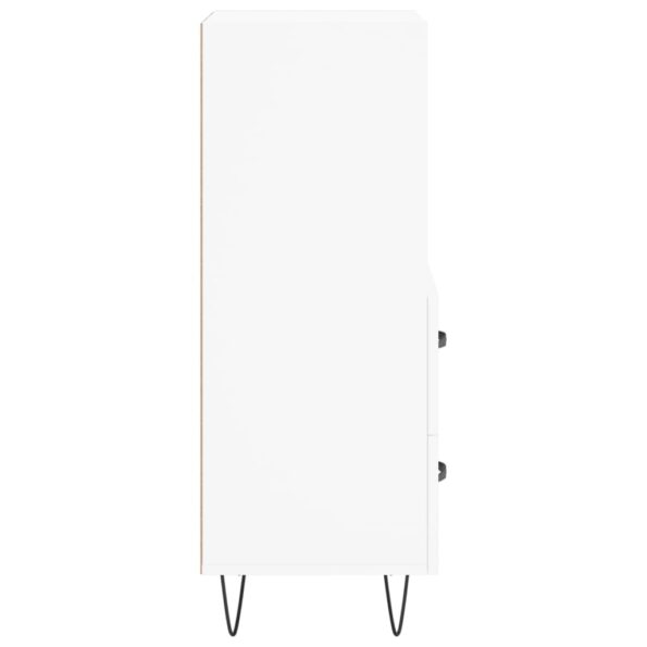 vidaXL Komoda biela 34,5x34x90 cm spracované drevo – Obrázok 7
