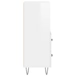 vidaXL Komoda lesklá biela 34,5x34x90 cm spracované drevo – Obrázok 7