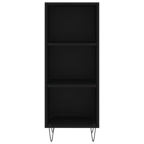 vidaXL Komoda čierna 34,5x32,5x90 cm kompozitné drevo – Obrázok 4