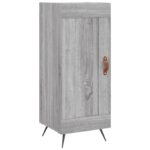 vidaXL Komoda sivý dub sonoma 34,5x34x90 cm spracované drevo – Obrázok 2