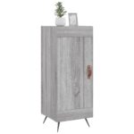 vidaXL Komoda sivý dub sonoma 34,5x34x90 cm spracované drevo – Obrázok 3