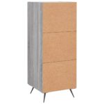 vidaXL Komoda sivý dub sonoma 34,5x34x90 cm spracované drevo – Obrázok 8