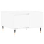 vidaXL Konferenčný stolík biely 55x55x36,5 cm spracované drevo – Obrázok 2