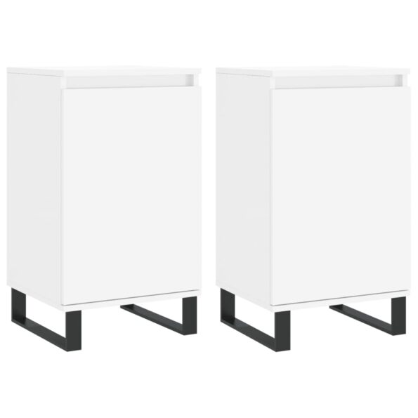 vidaXL Komody 2 ks biele 40x35x70 cm kompozitné drevo – Obrázok 2