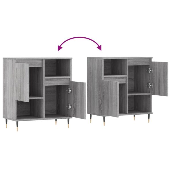 vidaXL Komoda sivý dub sonoma 60x35x70 cm spracované drevo – Obrázok 9