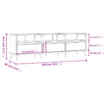 vidaXL TV skrinka betónová sivá 150x30x44,5 cm kompozitné drevo – Obrázok 11