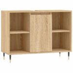 vidaXL Kúpeľňová skrinka dub sonoma 80x33x60 cm kompozitné drevo – Obrázok 2