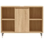 vidaXL Kúpeľňová skrinka dub sonoma 80x33x60 cm kompozitné drevo – Obrázok 6