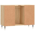 vidaXL Kúpeľňová skrinka dub sonoma 80x33x60 cm kompozitné drevo – Obrázok 8