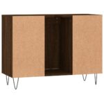 vidaXL Kúpeľňová skrinka hnedý dub 80x33x60 cm kompozitné drevo – Obrázok 8