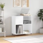 vidaXL Skrinka na platne biela 84,5x38x89 cm kompozitné drevo