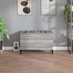 vidaXL Skrinka na platne sivá sonoma 74,5x38x48 cm kompozitné drevo – Obrázok 3