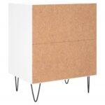 vidaXL Nočné skrinky 2 ks biele 40x30x50 cm kompozitné drevo – Obrázok 7