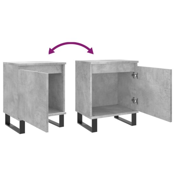 vidaXL Nočné skrinky 2 ks betónovo sivé 40x30x50 cm kompozitné drevo – Obrázok 9