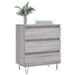 vidaXL Komoda sivý dub sonoma 60x35x70 cm spracované drevo – Obrázok 3